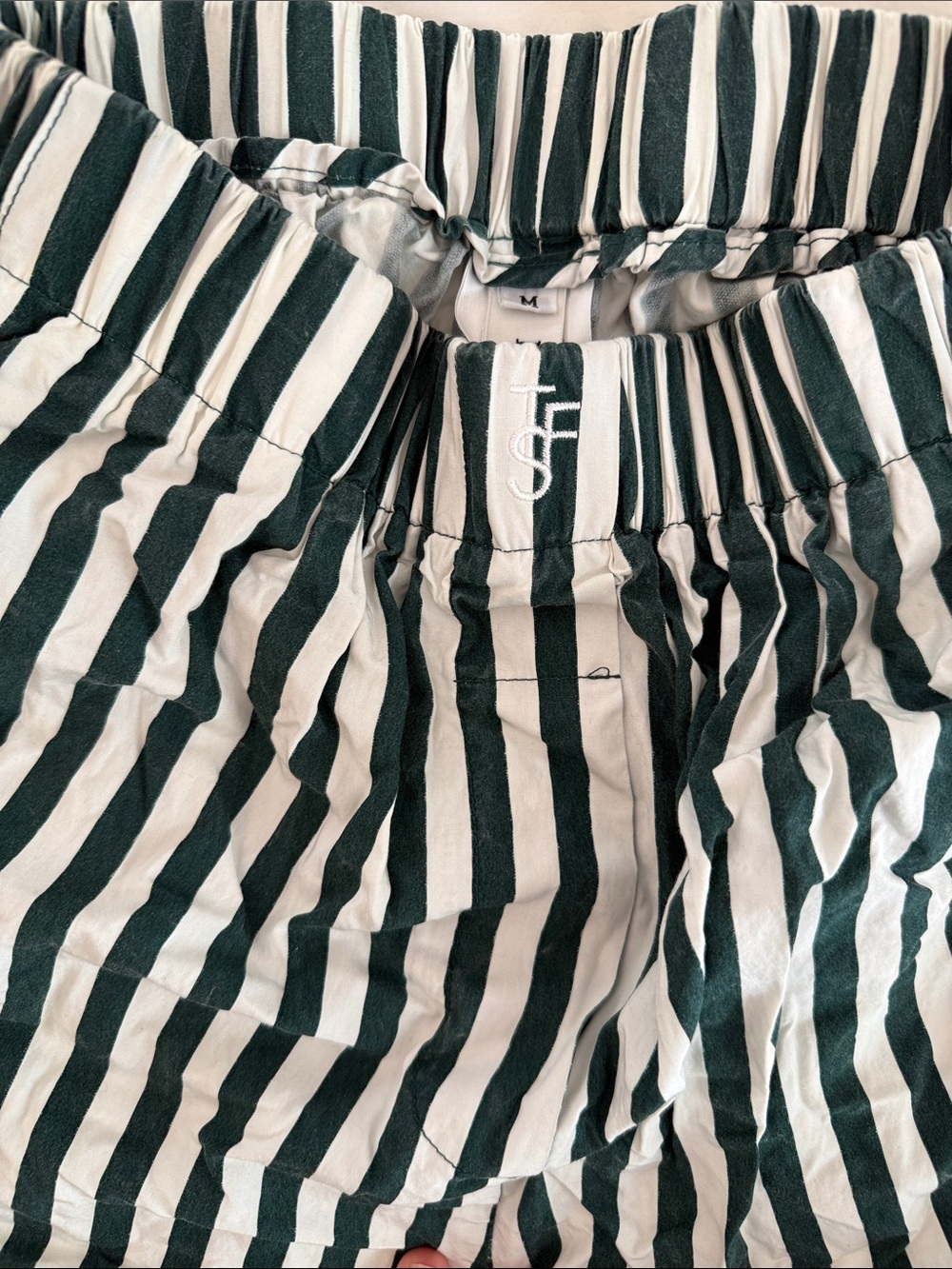The Frankie Shop Lui Striped Boxer Shorts